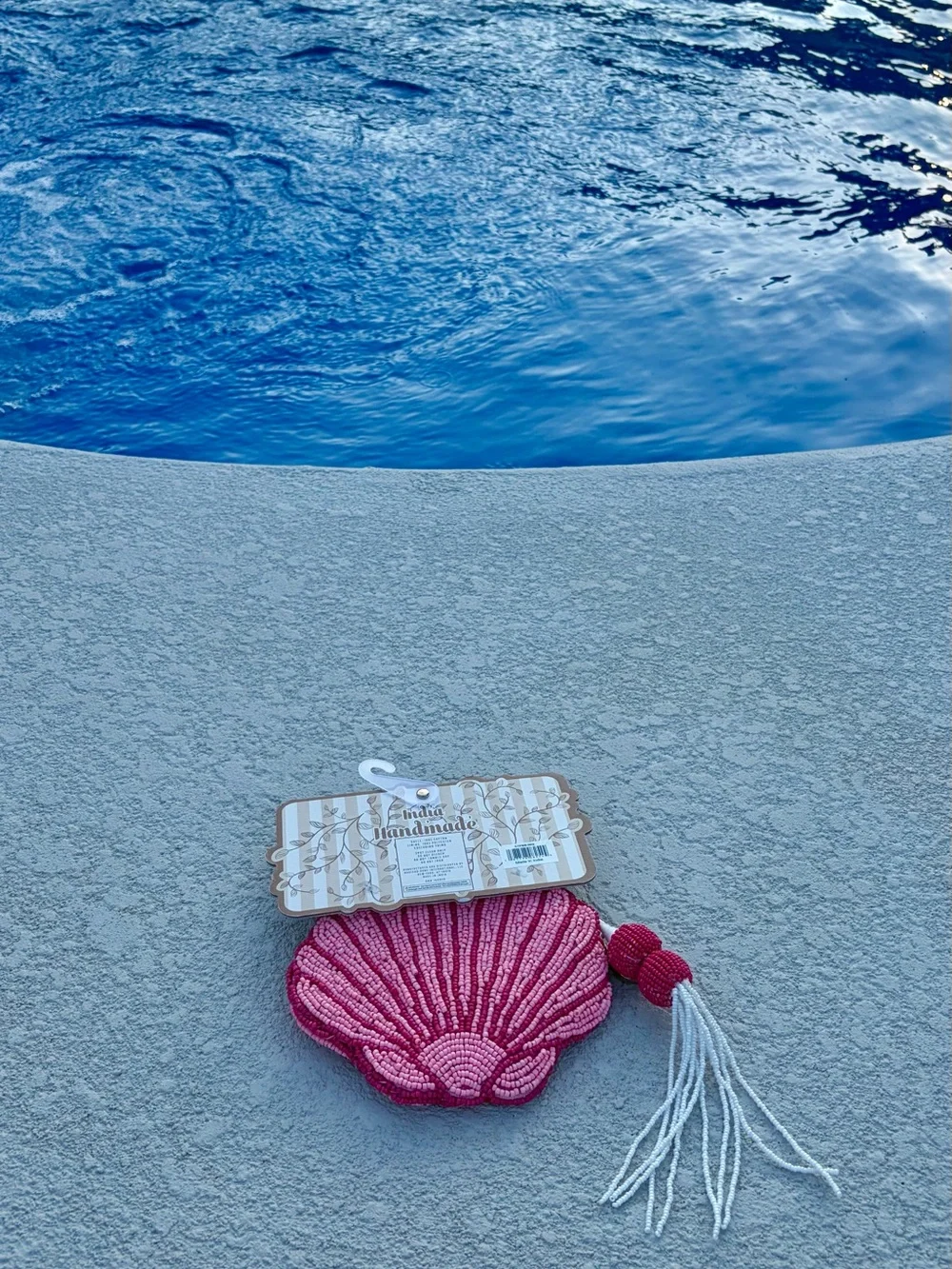VIRAL BEADED BAG - PINK SEASHELL WALLET 2026